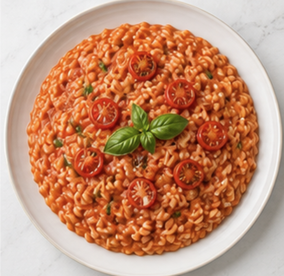 Risotto al Pomodoro — piatto pronto