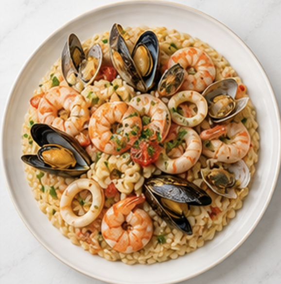 Risotto alla Marinara — piatto pronto