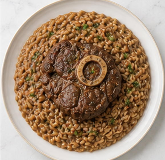 Risotto con Ossobuco — piatto pronto