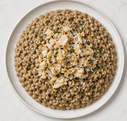 Risotto al Baccalà — piatto pronto