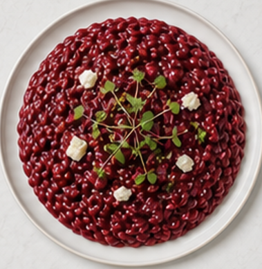 Risotto alla Barbabietola — piatto pronto