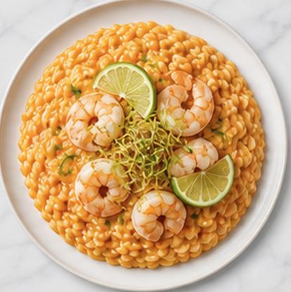 Risotto Gamberi e Lime — piatto pronto