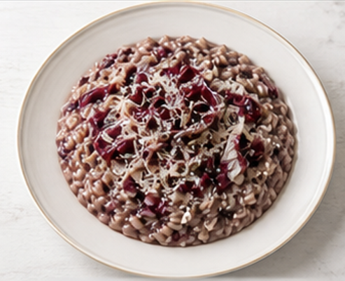 Risotto al Radicchio — piatto pronto