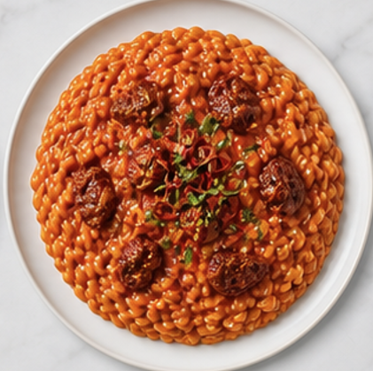 Risotto alla Nduja — piatto pronto