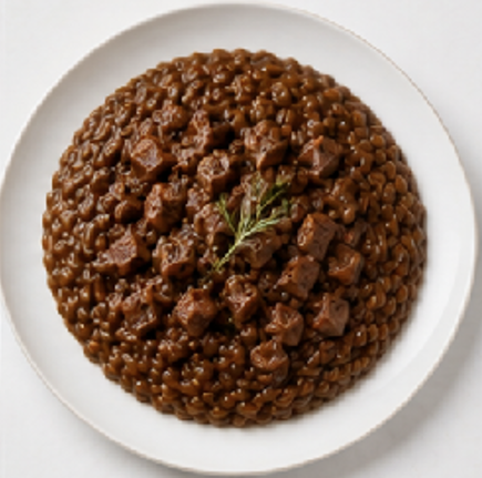 Risotto al Cinghiale — piatto pronto