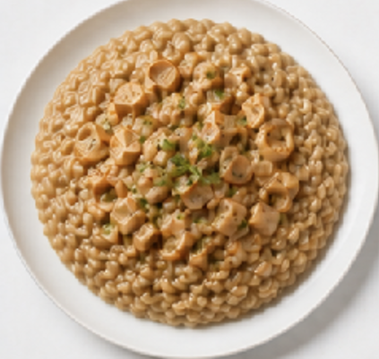 Risotto al Topinambur — piatto pronto