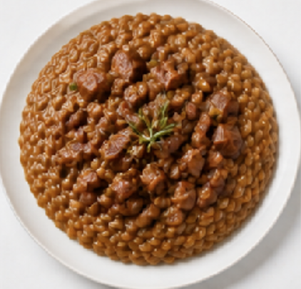 Risotto con Castagne — piatto pronto